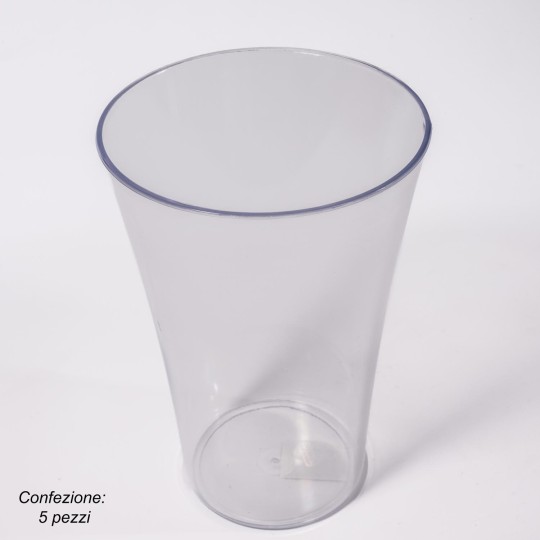 Vaso "Glamour" 5 Pezzi - 13x19 Cm / Trasparente