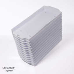 Portaspugna "Export" 12 Pezzi - 23x11x3 Cm / Bianco