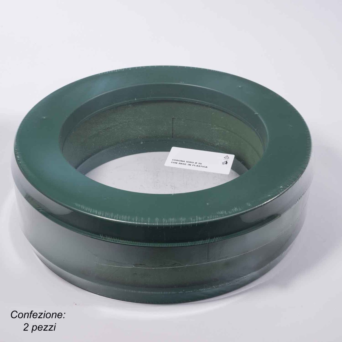 Corona in spugna e base in plastica - 35 Cm / 2 pezzi