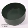 Ciotola "Tamburella" verde - D 20x8 Cm / 6 Pezzi
