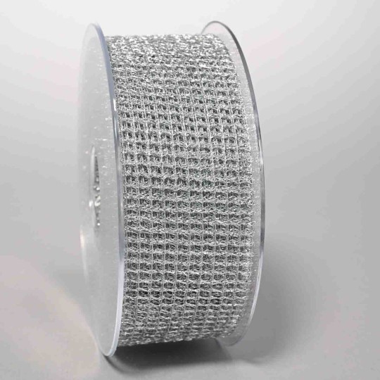 Nastro "Rete" laminato - 47 Mm x 20 M / Argento