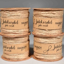 Cordino di juta in vari colori - 4 Pezzi - Naturale