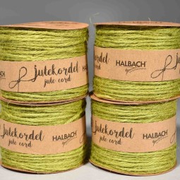 Cordino di juta in vari colori - 4 Pezzi - Verde