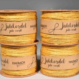 Cordino di juta in vari colori - 4 Pezzi - Giallo