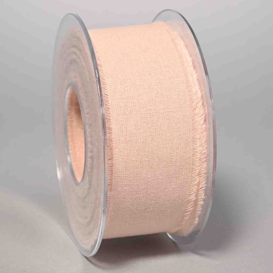 Nastro "Cotone Sfrangiato" - 40 Mm x 15 M / Rosa