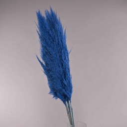 Pampas super 5 pezzi - 110 Cm / Blu