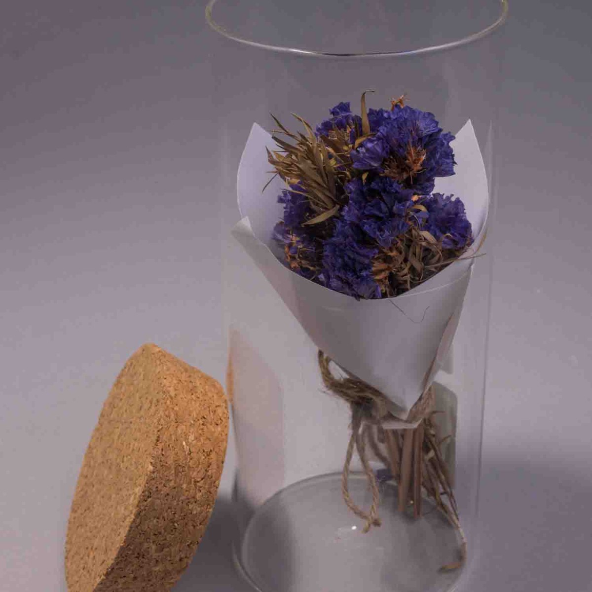 Fiori essiccati in barattolo di vetro - Assortiti