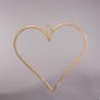 Cuore in rattan da appendere - 38x38 Cm