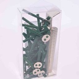 Spilla con magnete 30 Pezzi - D 4,2x2,5 Cm / Verde