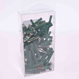 Spilla con clip 50 pezzi - 4,2x2,5 Cm / Verde