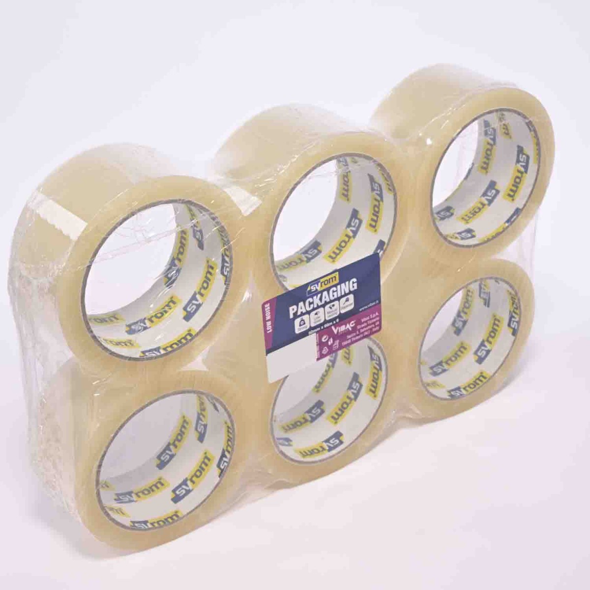 Nastro adesivo 6 Pezzi - 50 Mm x 66 M / Trasparente