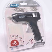 Pistola per colla a caldo con 6 ricariche