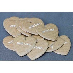 Cuori in carta 16 Pezzi - 55 Mm / Avana