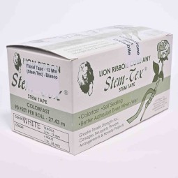 Floral Tape "Stem Tex" 12 Pezzi - 13 Mm / Bianco