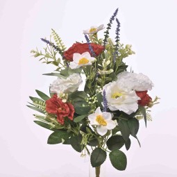 Mazzo frontale con Papavero - 50 Cm / Rosso