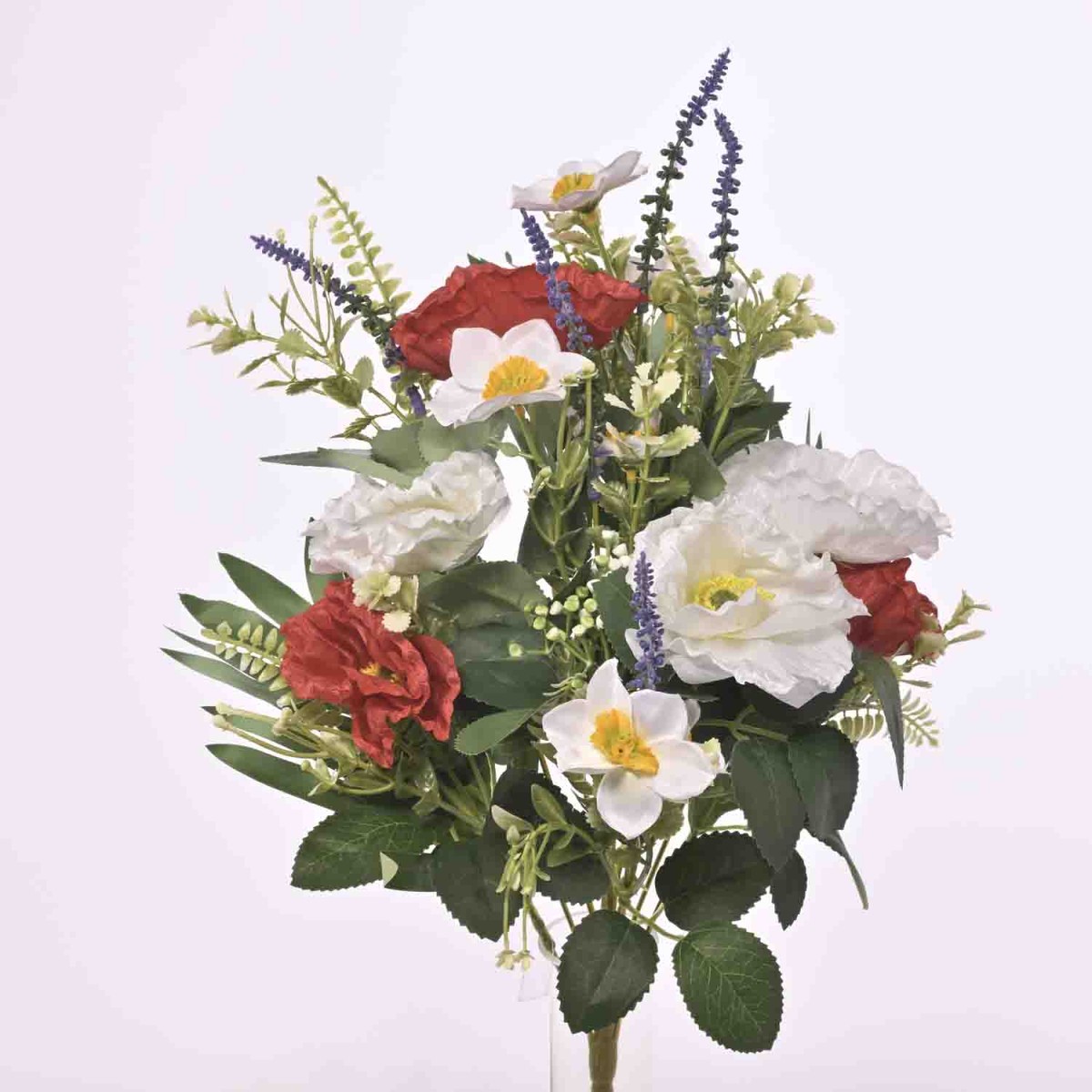 Mazzo frontale con Papavero - 50 Cm / Rosso