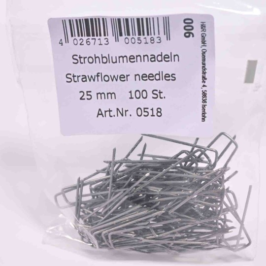 Graffette per fiori Essiccati 100 Pz - 25 Mm