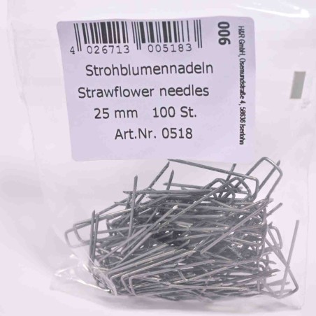 Graffette per fiori Essiccati 100 Pz - 25 Mm