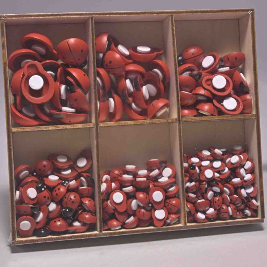 Coccinelle adesive 224 Pezzi - Varie dimensioni