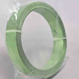 Filo in alluminio piatto - 20 Mm x 5 M / Verde mela