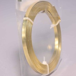 Filo in alluminio piatto - 5 Mm x 2,5 M / Oro