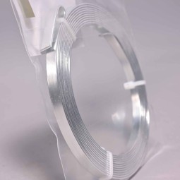 Filo in alluminio piatto - 5 Mm x 2,5 M / Argento