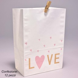 Buste in carta 12 Pezzi - 20x14x8 Cm