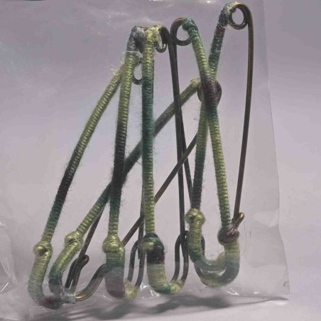 Spille da Balia 6 Pezzi - 9 Cm / Verde