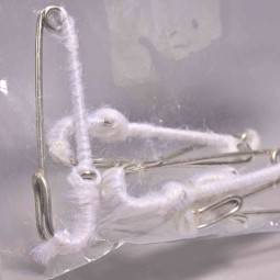 Spille da Balia 6 Pezzi - 4 Cm / Bianco