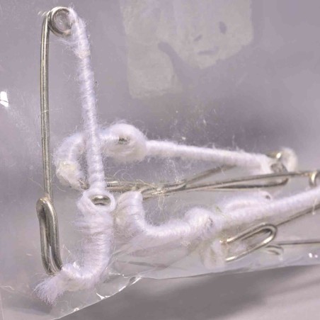 Spille da Balia 6 Pezzi - 4 Cm / Bianco