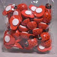 Coccinelle adesive 40 Pezzi - 25 Mm