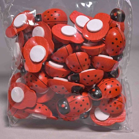 Coccinelle adesive 40 Pezzi - 25 Mm
