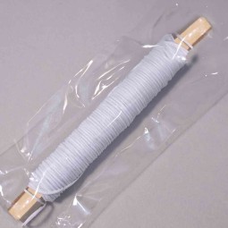 Filo in metallo rivestito in carta - 0,8 Mm x 22 M / Bianco