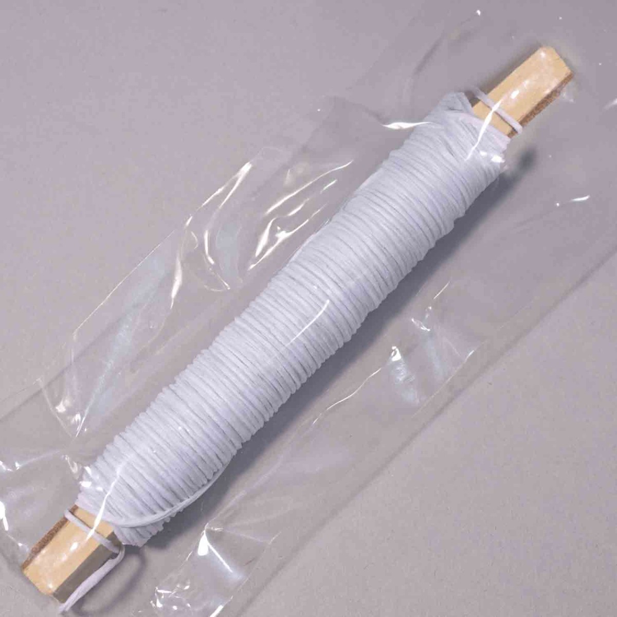 Filo in metallo rivestito in carta - 0,8 Mm x 22 M / Bianco