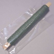 Filo in metallo rivestito in carta - 0,8 Mm x 22 M / Verde