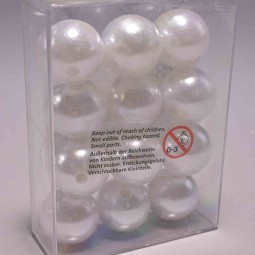 Perle decorative 12 Pezzi - 2 Cm / Bianche