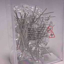 Diamonds pins 60 Pezzi - 8x51 Mm / Trasparenti