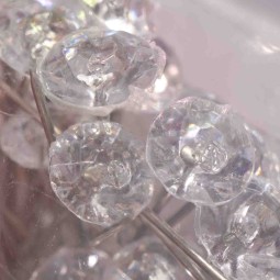 Diamonds pins 60 Pezzi - 8x51 Mm / Trasparenti