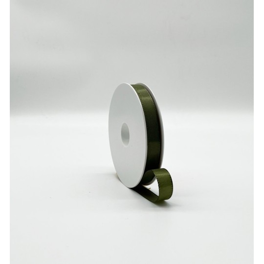 Nastro in "Taffetà" - 15 Mm x 50 M / Verde oliva