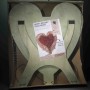 Cuore in spugna con supporto - 60x5,5 Cm