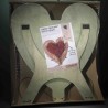 Cuore in spugna con supporto - 60x5,5 Cm