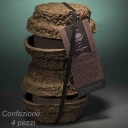 Ciotole con spugna Bio 4 Pezzi - 14x6 Cm