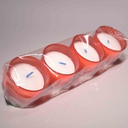 Lumini 4 Pezzi - D 5x3,5 Cm / Rosso