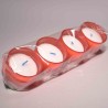 Lumini 4 Pezzi - D 5x3,5 Cm / Rosso