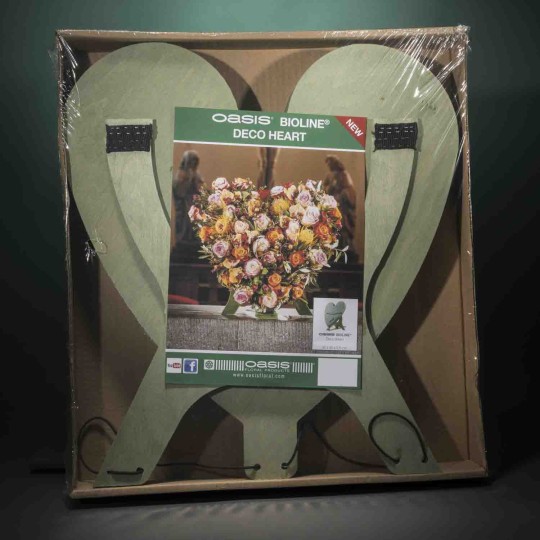 Cuore in spugna con supporto - 43,5x43x4 Cm