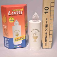 Lumino a batteria - D 3x9,5 Cm / Bianco