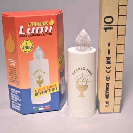 Lumino a batteria - D 3x9,5 Cm / Bianco