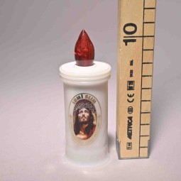 Lumino "Slim" a batteria - 4x10,5 cm / Bianco