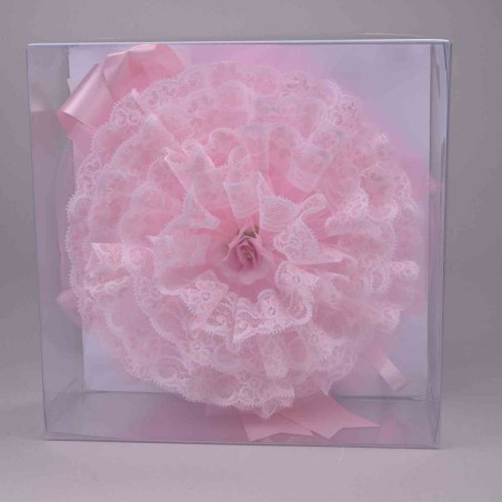 Fiocco nascita - D 20x20 Cm / Rosa