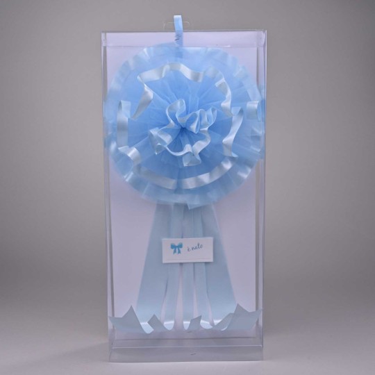 Fiocco nascita - D 20x45 Cm / Azzurro